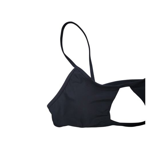 Sanori Sao Paulo Bikini Top Black Size Large Cut Outs Adjustable Straps Swim NEW - Picture 3 of 10